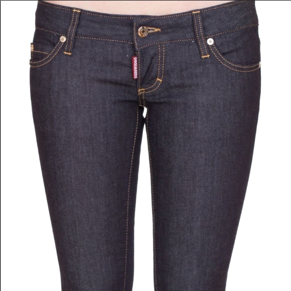 DSQUARED2 Skinny Low Rise Bermuda Jean Shorts